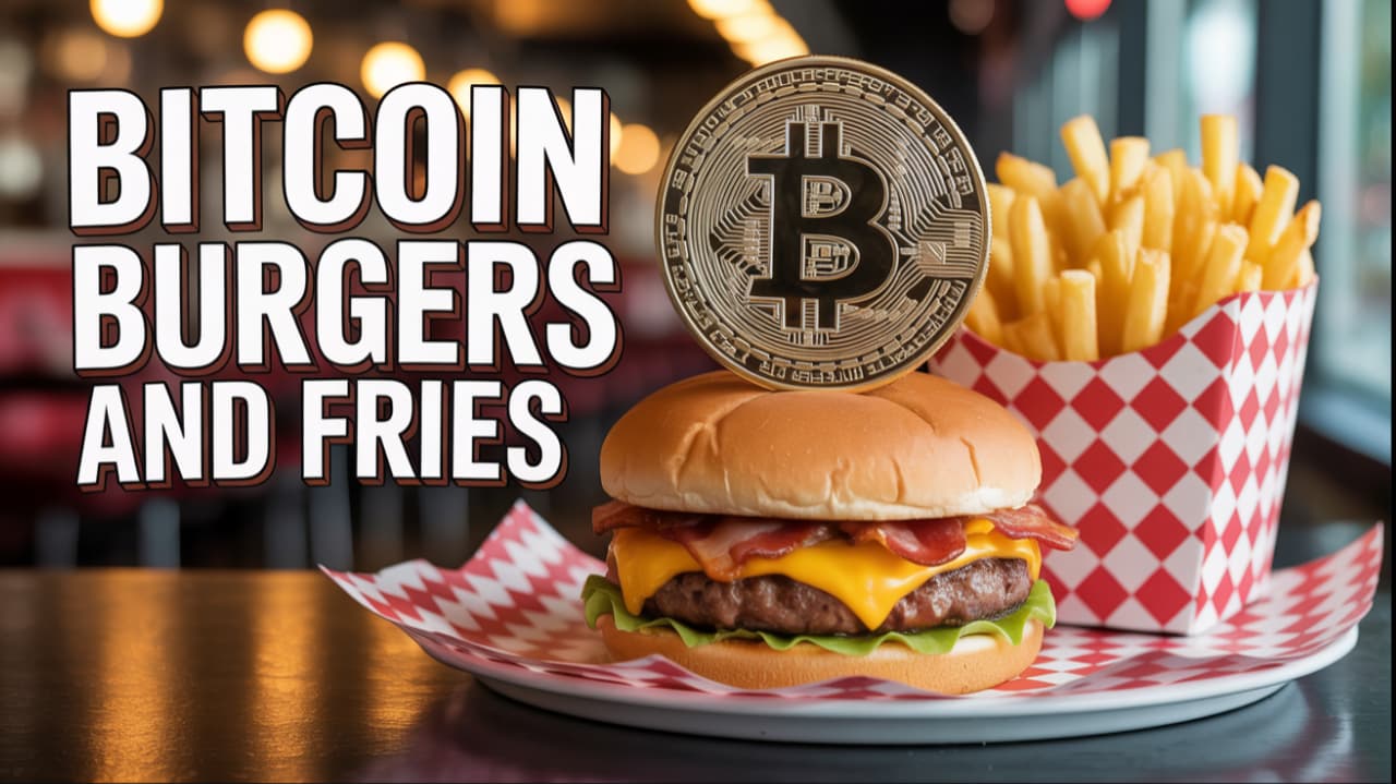 Burgers and Fries Bought with Bitcoin!