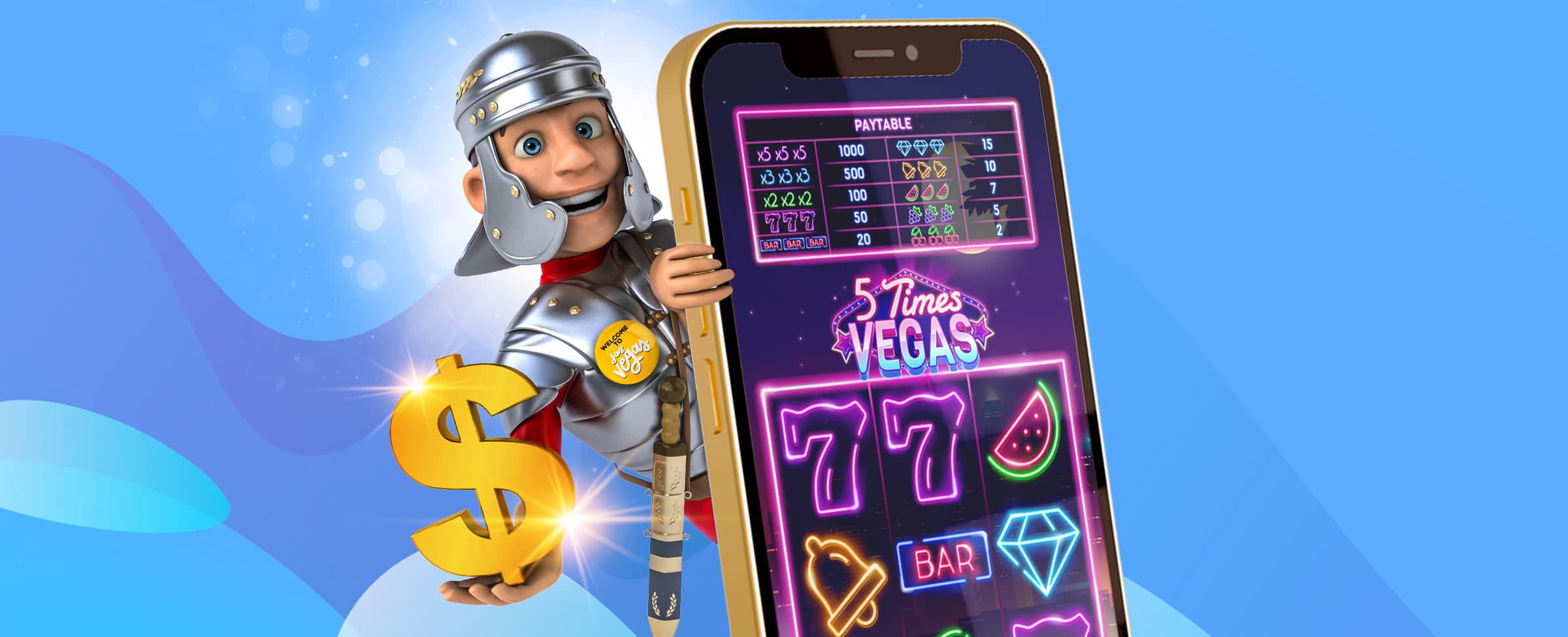 5 Times Vegas Slot Game Review: your portal to enter Sin City