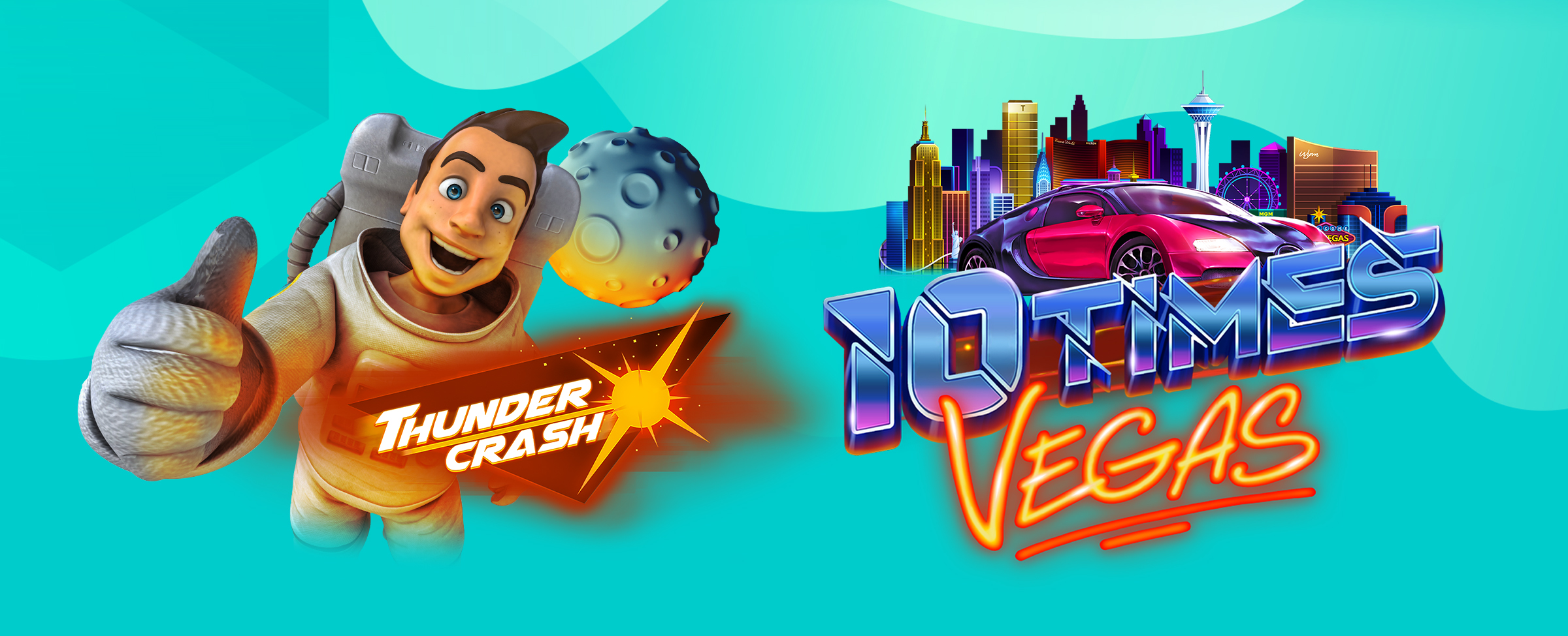 For the home stretch, we bring you Thundercrash and 10 Times Vegas – two of our most popular slot games. Are you ready?