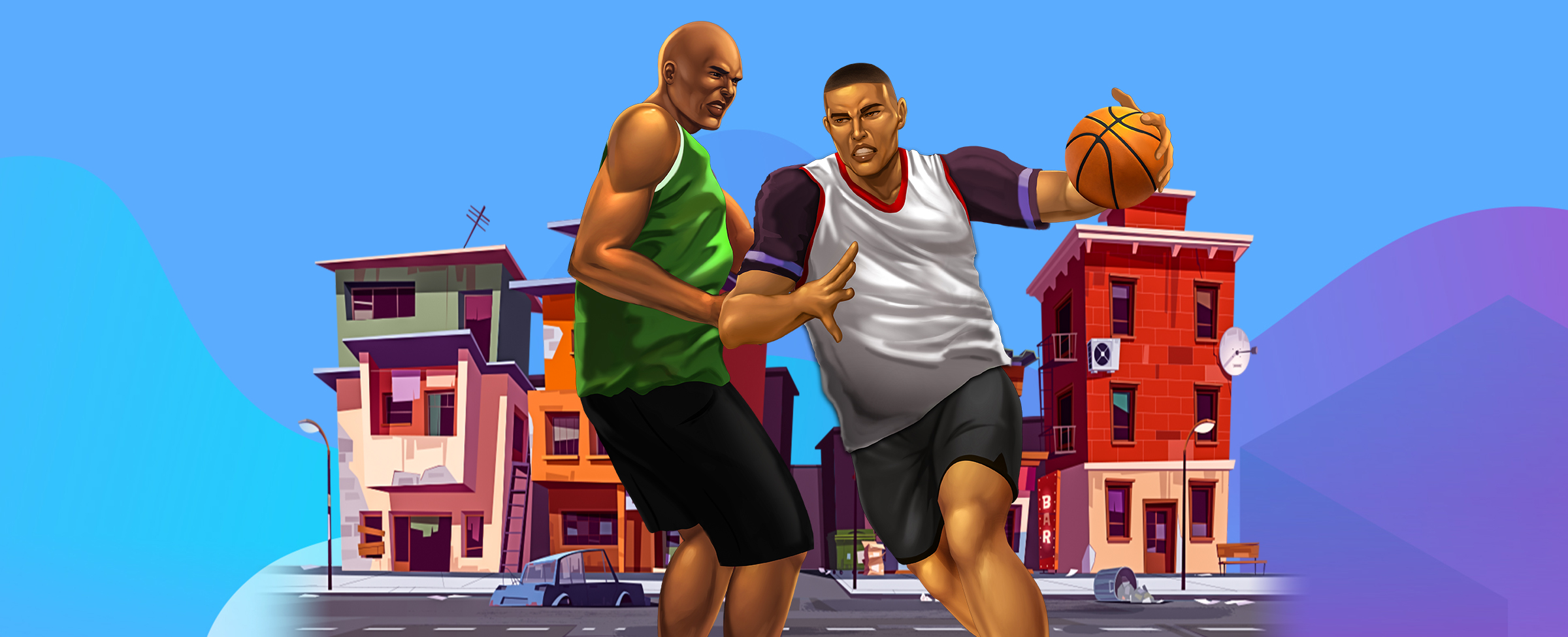 You don’t have to be in the NBA to be a basketball star – we’ve brought the court not only to your street, but your mobile with Streetball Star.