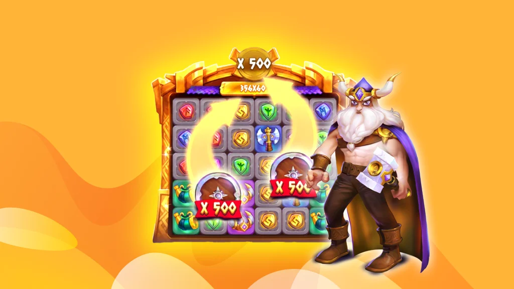 Meet a mighty Viking warrior, collect sparkling treasures, and experience epic rewards in this Norse-inspired slot.