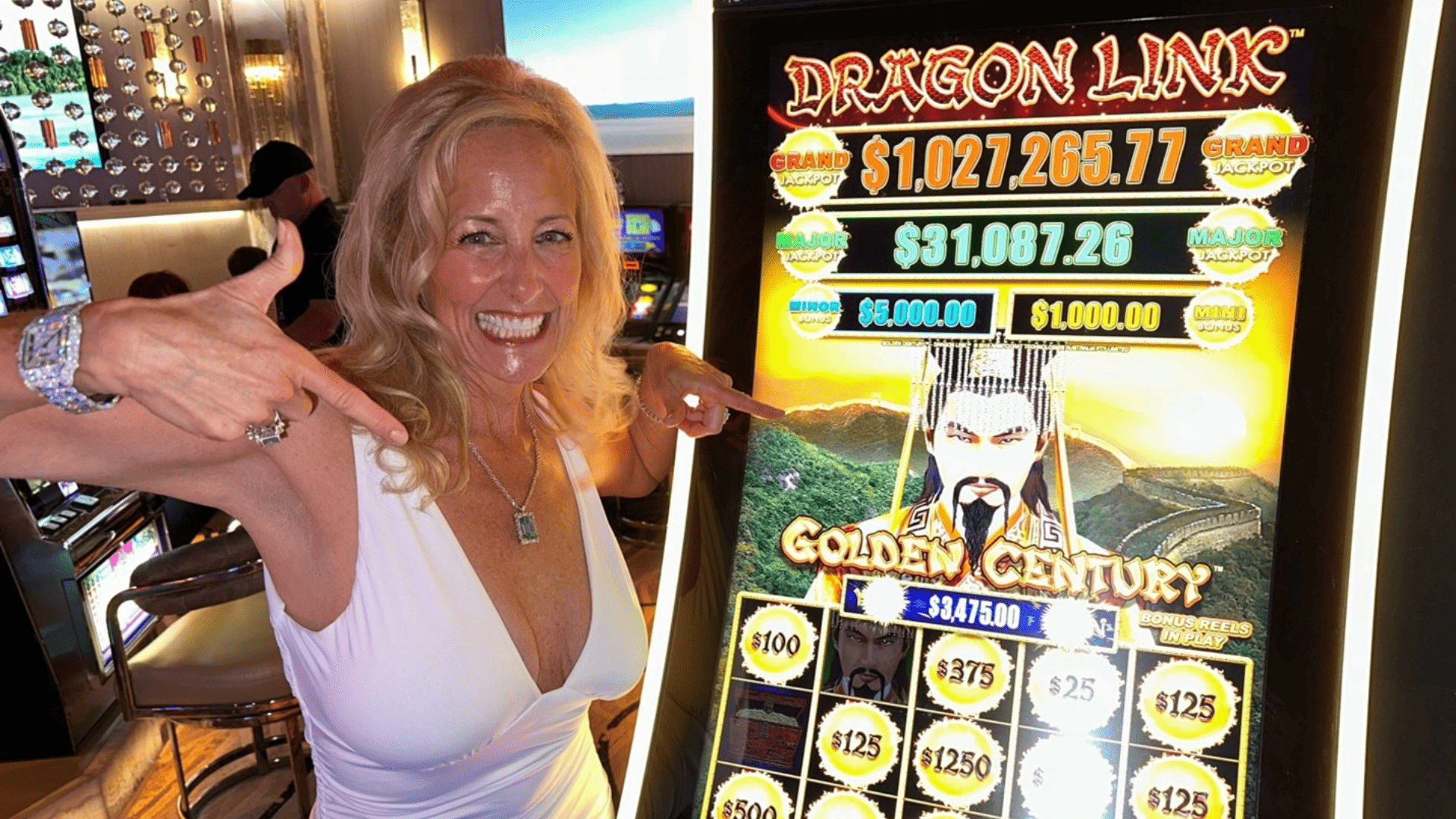 Goddess of Slots Influencer playing Dragon Links