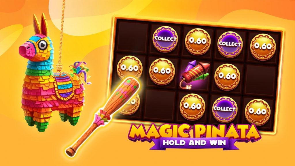Magic Pinata Hold & win slot grid and symbols