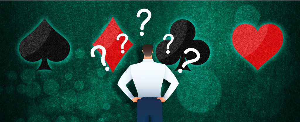 A man facing the question: Which Video Poker Game Should He Play?